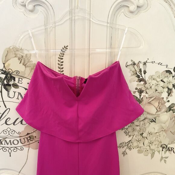 Lulus Power of Love Jumpsuit Women's XS Magenta Strapless NWOT - Picture 7 of 14